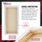 Rectangle Stretched Canvas for Painting 12x24 inch Gallery Depth 1-1/2" Thick, 3-Pack - 12oz Acrylic Gesso Triple Primed, Professional Artist Quality, 100% Cotton - Oil, Pouring Paint